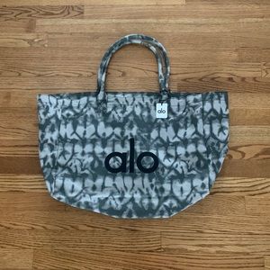 Alo Grey Tie Dye Tote